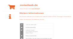 Desktop Screenshot of ossiurlaub.de